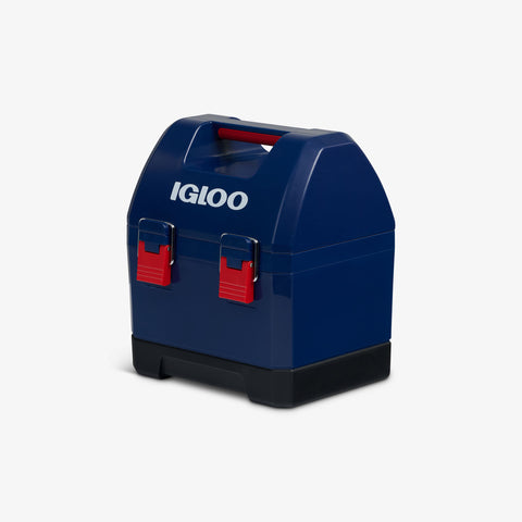 Angle View | Gripper CoolBox 10 Qt Cooler::Americana::Toolbox-tough latches 