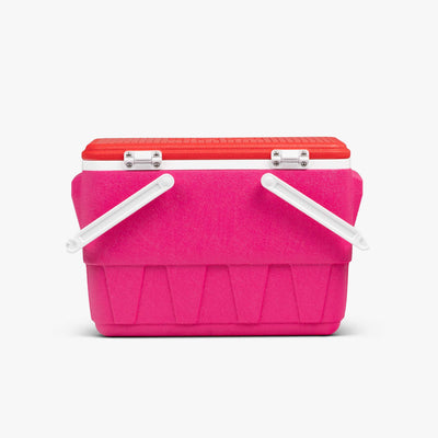 Back View | Retro Picnic Basket 25 Qt Cooler::Tutti Frutti::