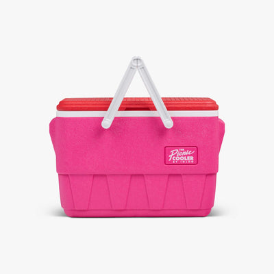 Front View | Retro Picnic Basket 25 Qt Cooler::Tutti Frutti::