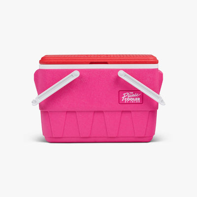 Front View | Retro Picnic Basket 25 Qt Cooler::Tutti Frutti::