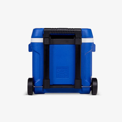 Back View | Profile II 16 Qt Roller Cooler::Blue::