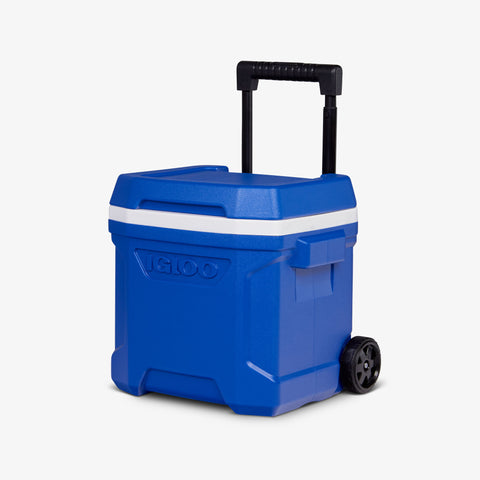 Angle View | Profile II 16 Qt Roller Cooler::Blue::