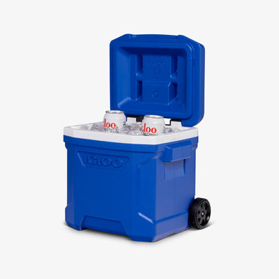 Open View | Profile II 16 Qt Roller Cooler::Blue::