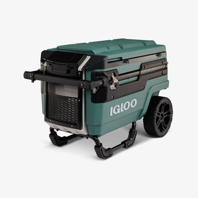 Angle View | Trailmate Journey 70 Qt Cooler::Spruce::THERMECOOL™, eco-friendly insulation