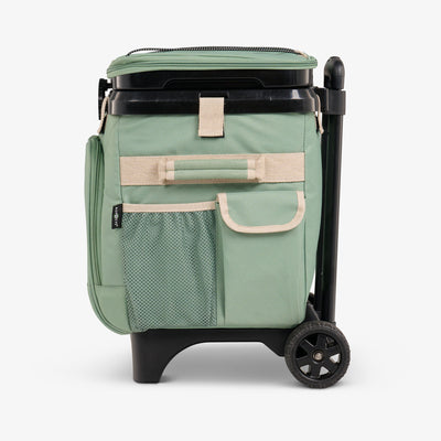 Profile View | ECOCOOL® 36-Can Roller Bag::::Multiple storage pockets