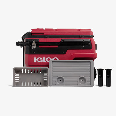 Accessories View | Trailmate Journey 70 Qt Cooler::Industrial Red::