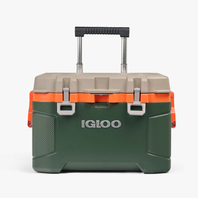 Front View | Trailmate 52 Qt Roller Cooler::Sportsman::Two-finger Sure-Lock™ latches