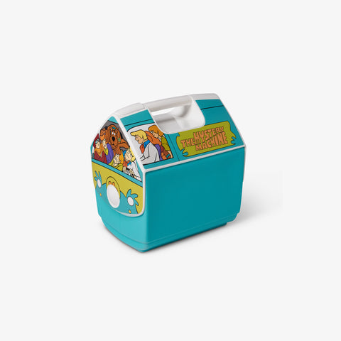 Angle View | Scooby-Doo Playmate Pal Mystery Machine 7 Qt Cooler::::Push-button lid 
