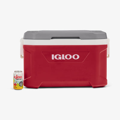 Size View | Latitude 52 Qt Cooler::Red::Fits up to 76 cans 