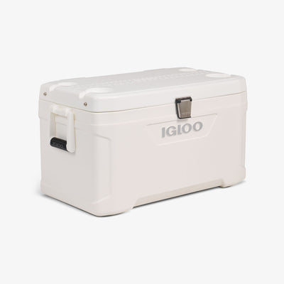 Angle View | Marine Elite 70 Qt Cooler::::Non-slip handles 