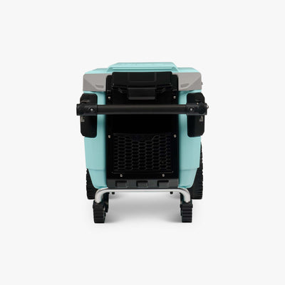 Dry Storage View | Trailmate® Journey 70 Qt Cooler::Wave::Locking dry storage compartment