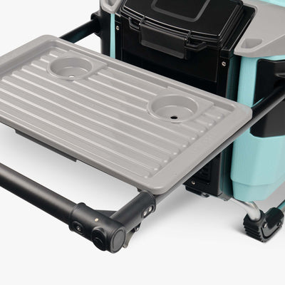 Tray View | Trailmate Journey 70 Qt Cooler::Wave::Telescoping, double-trigger handle