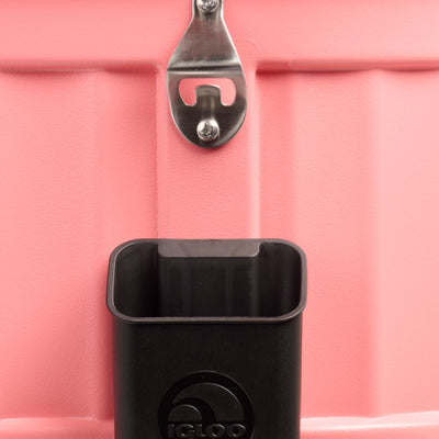 Details View | Party Bar 125 Qt Cooler::Flamingo::Bottle opener & catch bin