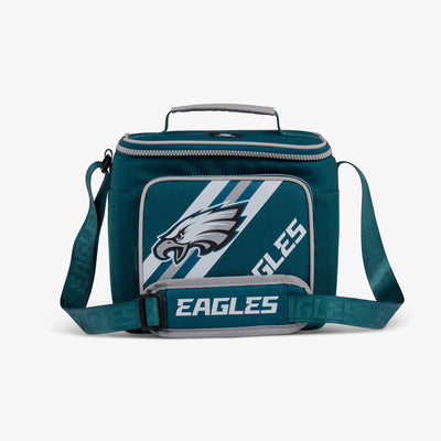 Front View | Philadelphia Eagles Square Lunch Cooler Bag::::Spacious main compartment