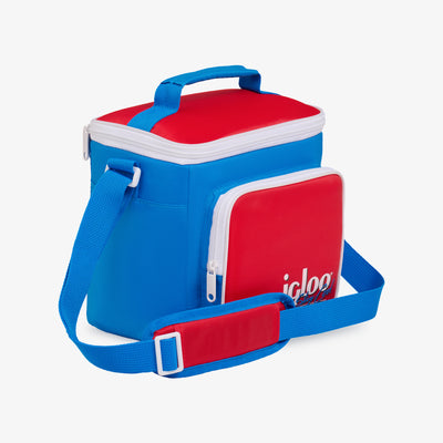 Angle View | Retro Square Lunch Bag::Americana::