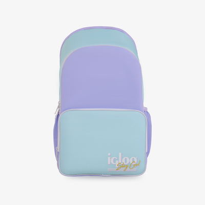 Front View | Retro Backpack Cooler::Lilac::