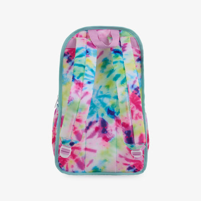 Back View | Retro Backpack Cooler::Tie-Dye::Adjustable backpack straps