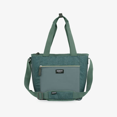 Front View | Everyday Lunch Tote Cooler Bag::::Water-resistant exterior 