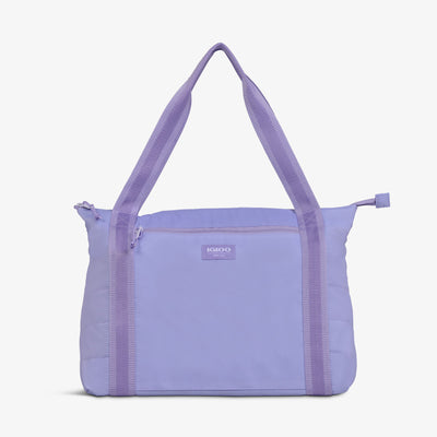 Front View | Packable Puffer 20-Can Cooler Bag::Lilac::