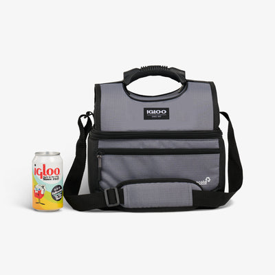 Size View | Latitude Gripper 16-Can Cooler Bag::Carbonite::Holds 16 cans 