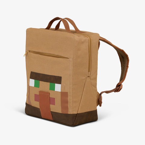 Angle View | Minecraft Villager 20-Can Backpack::::Accessories pocket 