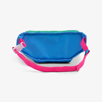 Back View | Retro Fanny Pack::Carolina Blue::