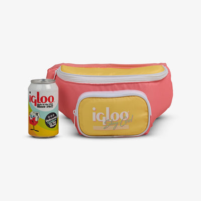 Size View | Retro Fanny Pack::Flamingo::