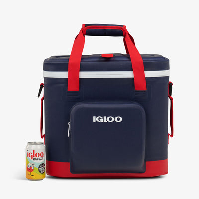 Size View | Trailmate 30-Can Tote::Americana::Holds up to 30 cans