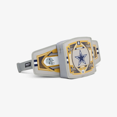 Angle View | NFL WWE Cooler Fanny Pack::Cowboys::Spacious zipped compartment 