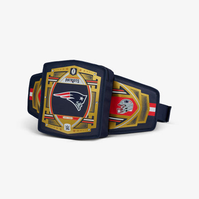 Angle View | NFL WWE Cooler Fanny Pack::Patriots::Adjustable waist strap 