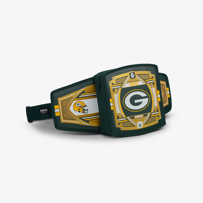 Angle View | NFL WWE Cooler Fanny Pack::Packers:::Spacious zipped compartment 