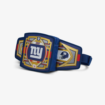 Angle View | NFL WWE Cooler Fanny Pack::Giants::Adjustable waist strap 