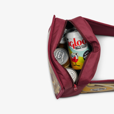 Open View | NFL WWE Cooler Fanny Pack::Commanders::Holds up to 4 cans 