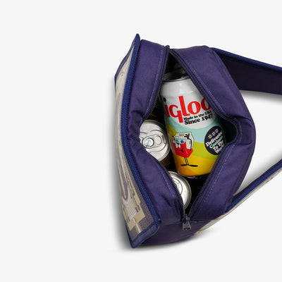 Open View | NFL WWE Cooler Fanny Pack::Ravens::Holds up to 4 cans 