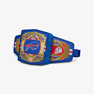 Angle View | NFL WWE Cooler Fanny Pack::Bills::Adjustable waist strap