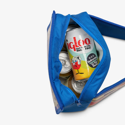 Open View | NFL WWE Cooler Fanny Pack::Bills::Holds up to 4 cans