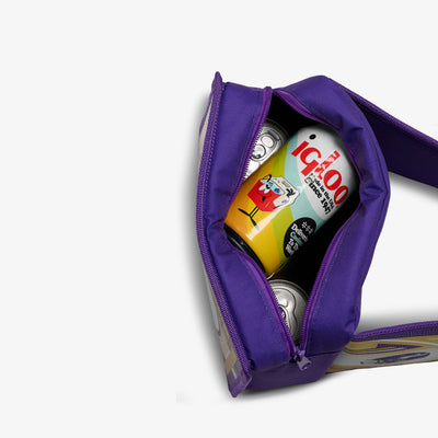 Open View | NFL WWE Cooler Fanny Pack::Vikings::Holds up to 4 cans 