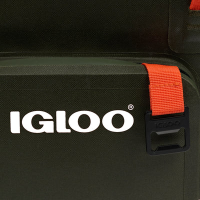 Bottle Opener View | Trailmate® 18-Can Cooler Bag::Sportsman::Built-in bottle opener