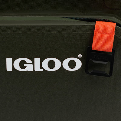 Bottle Opener View | Trailmate® 36-Can Cooler Bag::Sportsman::Built-in bottle opener