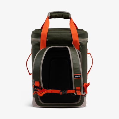 Back View | Trailmate® 32-Can Backpack::Sportsman::Built-in bottle opener