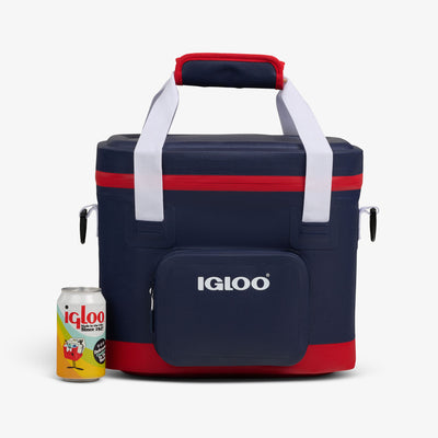 Size View | Trailmate® 18-Can Cooler Bag::Americana::Holds up to 18 cans