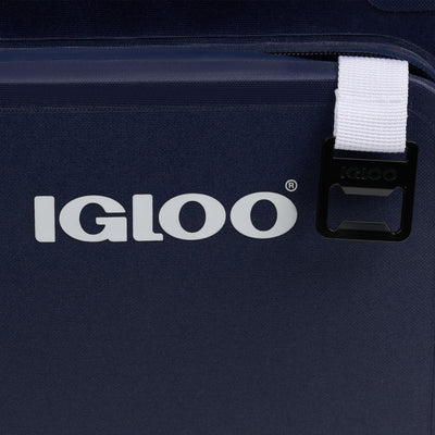 Bottle Opener View | Trailmate® 36-Can Cooler Bag::Americana::Built-in bottle opener