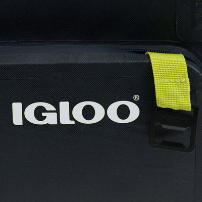 Bottle Opener View | Trailmate® 18-Can Cooler Bag::Jet Carbon::Built-in bottle opener