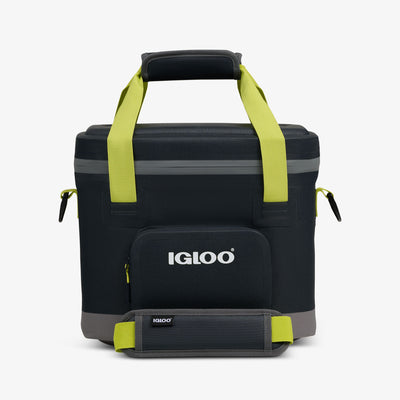 Front View | Trailmate® 18-Can Cooler Bag::Jet Carbon::Welded, weather-resistant exterior