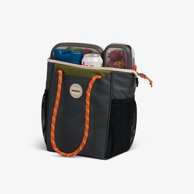 Packed View | Summit 9-Can Tote::Tactical Gray::MaxCold insulation
