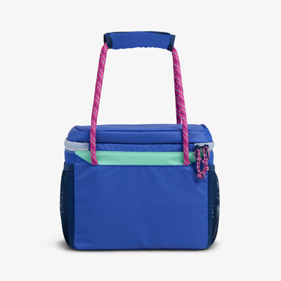 Back View | Summit Cube 12-Can Cooler Bag::Electric Indigo::Water/dirt-repellent