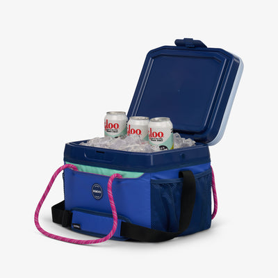 Packed View | Summit Cool Fusion 18-Can Cooler Bag::Electric Indigo::Holds up to 18 cans