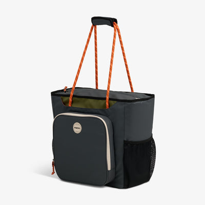 Angle View | Summit 30-Can Tote
::Tactical Gray::Accessory pocket