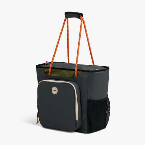 Angle View | Summit 30-Can Tote
::Tactical Gray::Accessory pocket