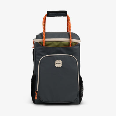Front View | Summit 24-Can Backpack::Tactical Gray::Rope handles